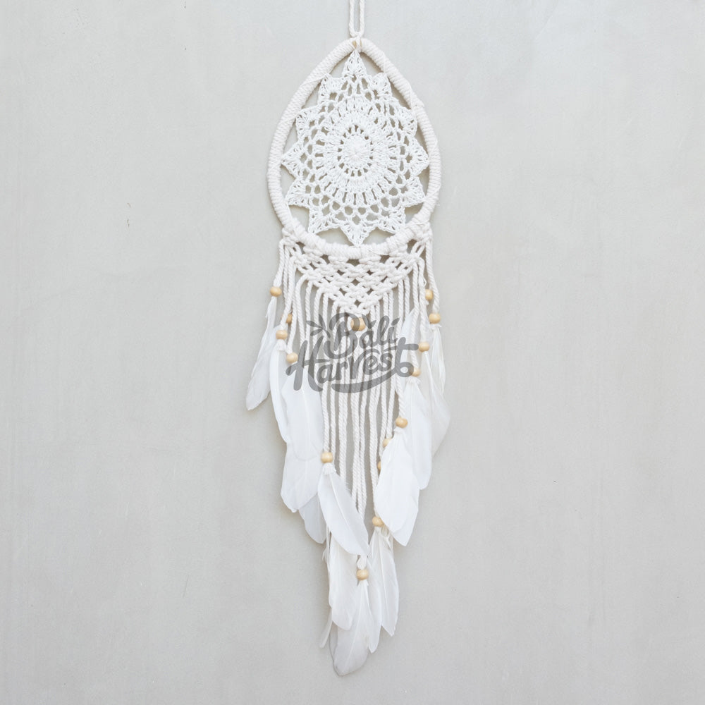 Crochet Macrame Dreamcatcher (Water Drop)