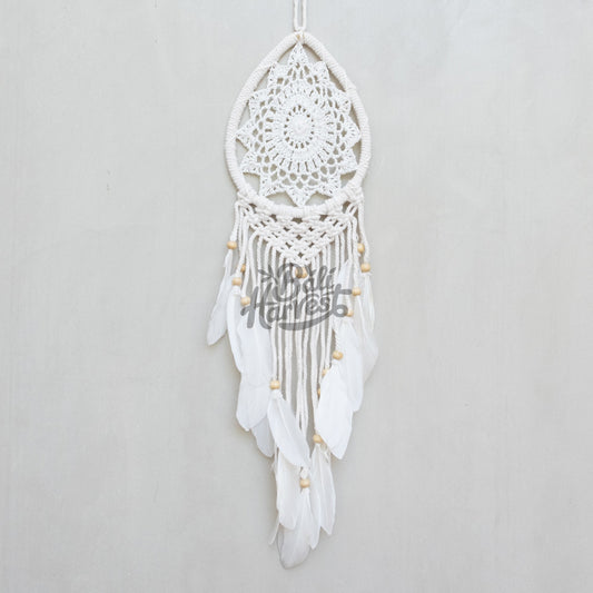 Crochet Macrame Dreamcatcher (Water Drop)