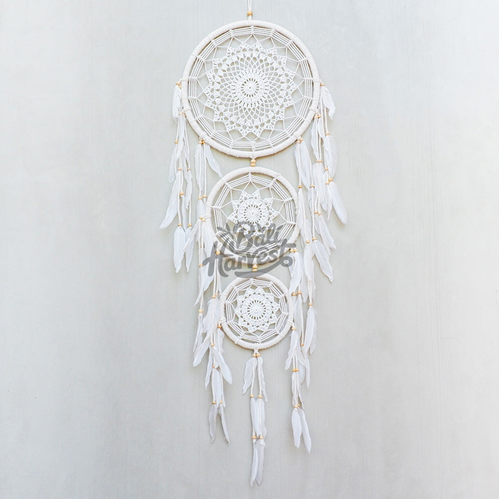 Wall Hanging Dreamcatcher (Triple Rings)