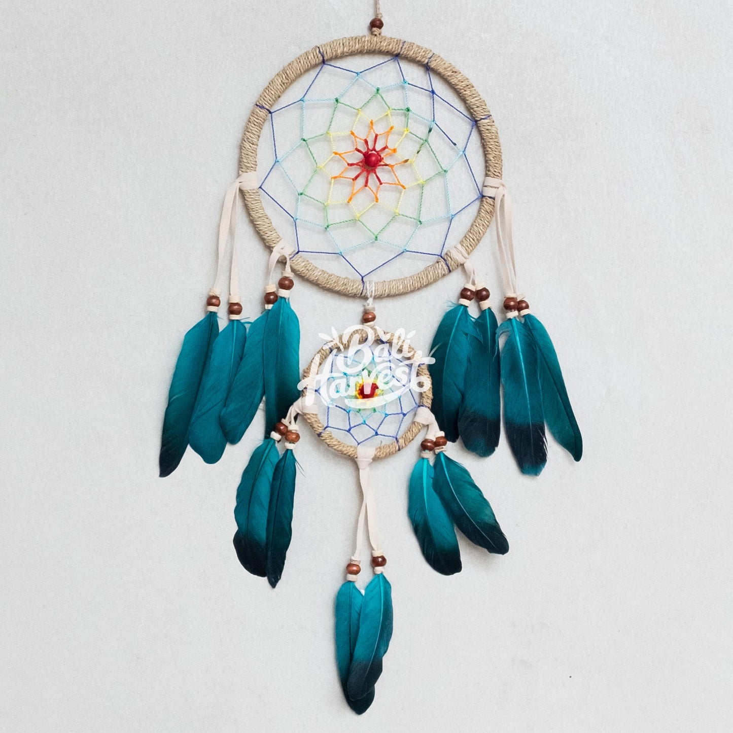 Wall Hanging Dreamcatcher (Webbing Turquoise)