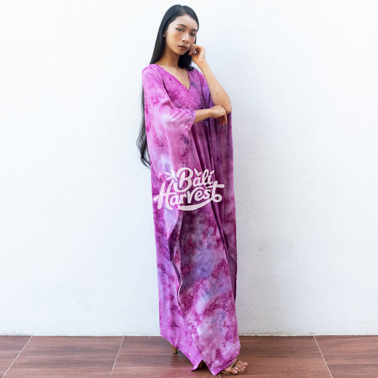 Tie Dye Kaftan Resort Dress (Marble Galaxy)