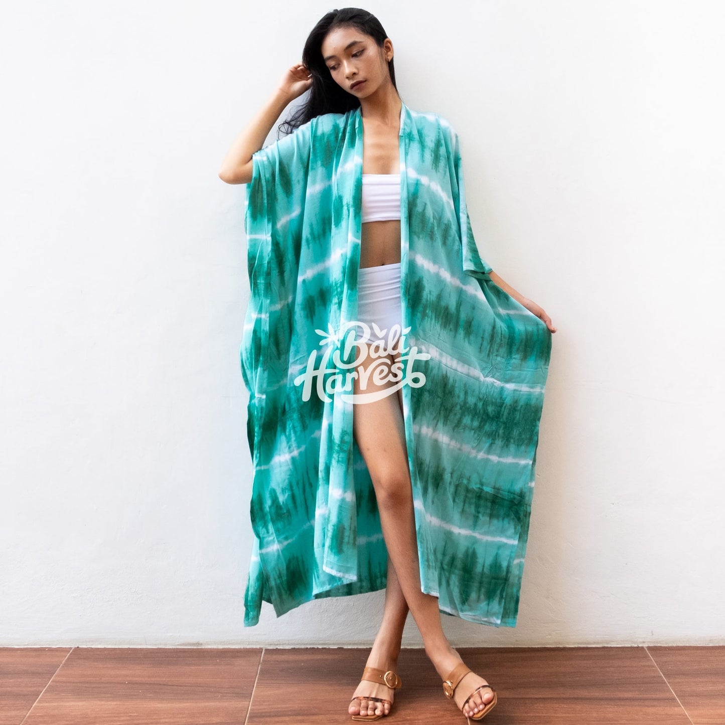 Tie Dye Kimono Cover Up (Layer Green)