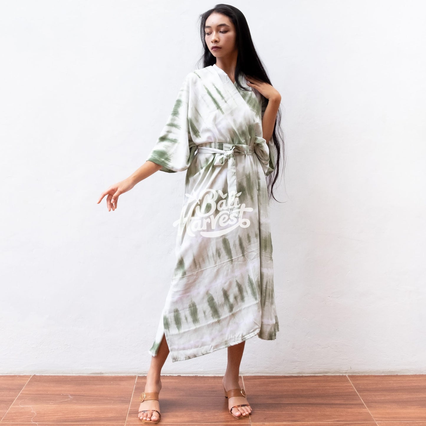 Tie Dye Kimono Cover Up (Layer Sage)