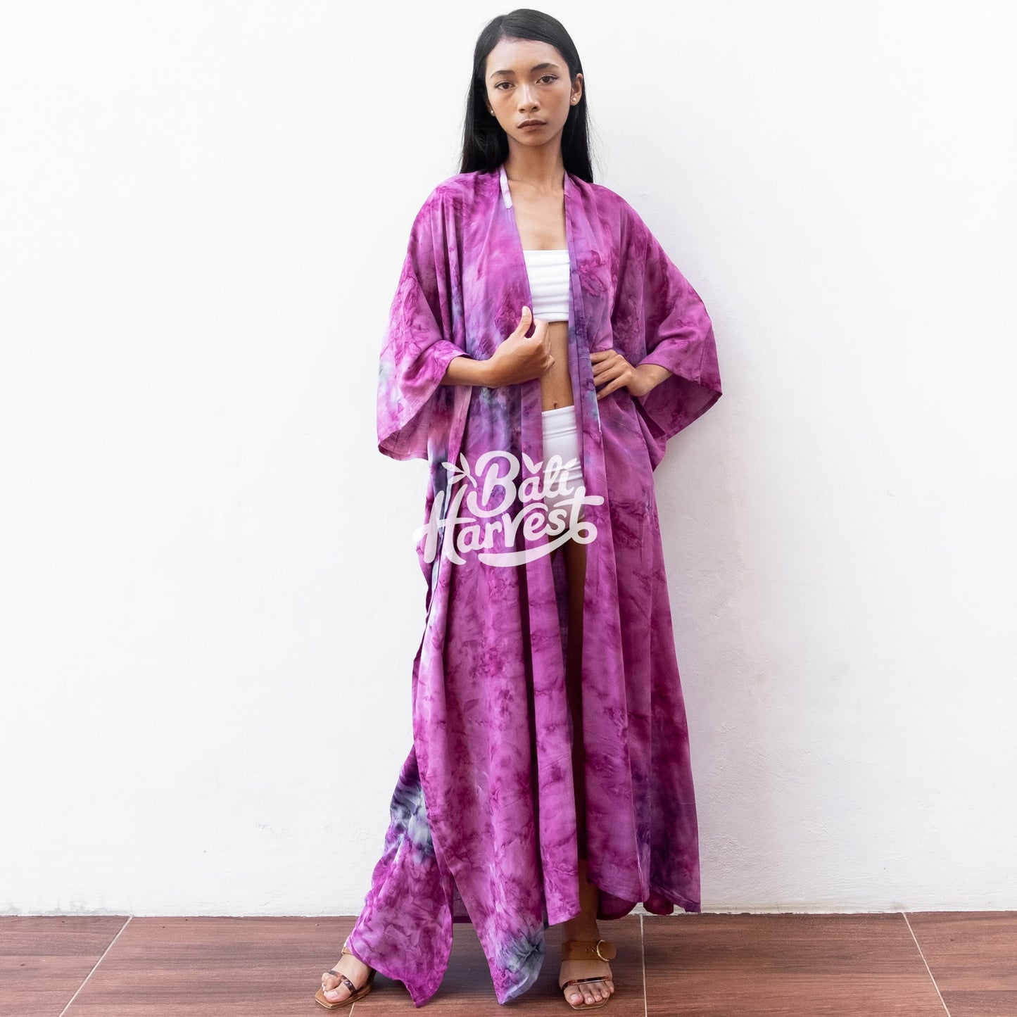 Tie Dye Kimono Cover Up (Marble Galaxy)