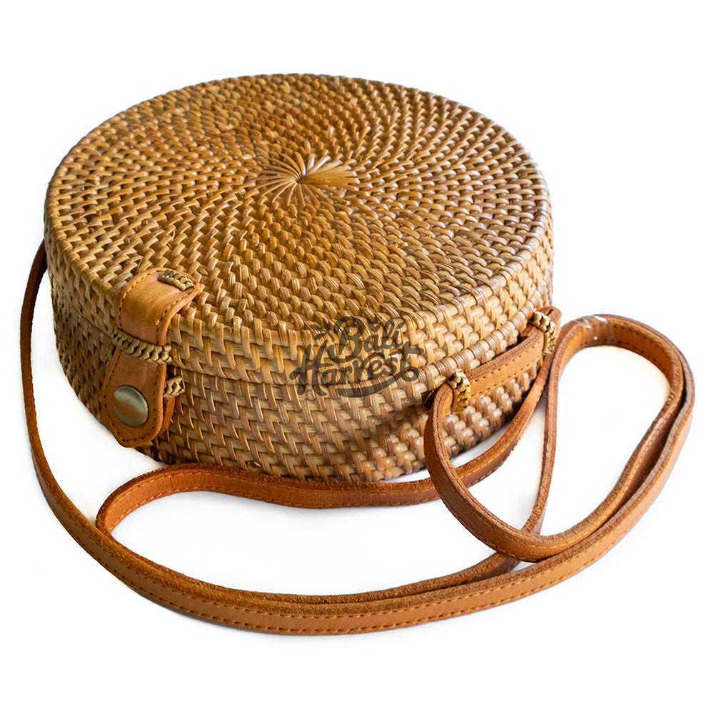 Round Rattan Bag (Brown Original)