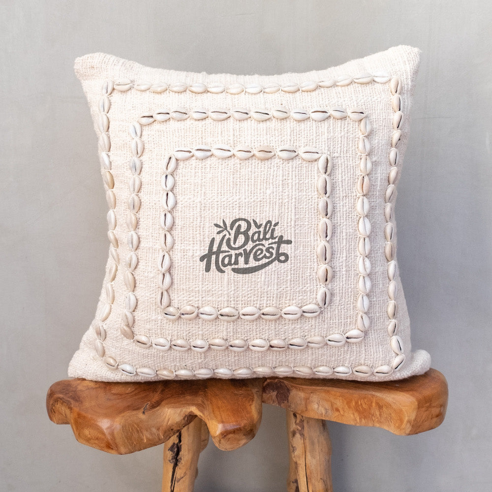 Boho Cushion Cover / Throw Pillow (Shell Square)