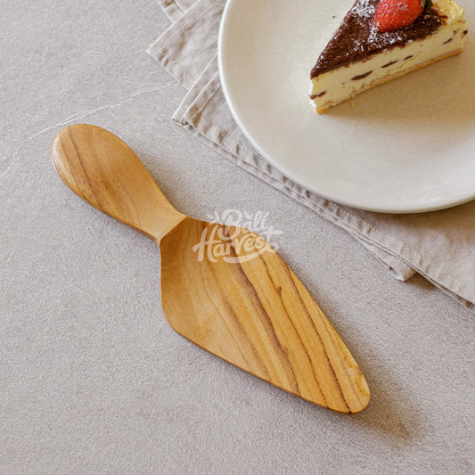 Teak Root Wooden Cake Server