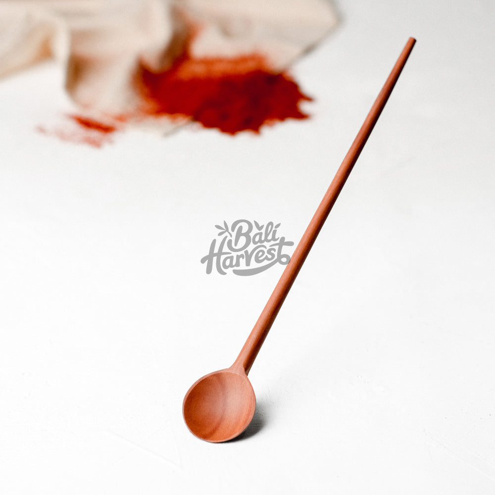 8.7" Long Wooden Spoon (Iced Drink Juice Cocktail Stirrer)