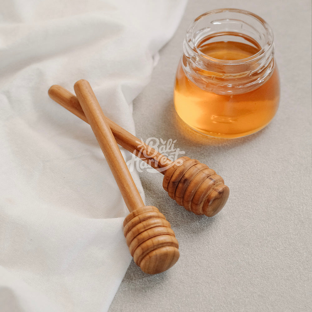 Teak Root Wooden Honey Dipper Spoon