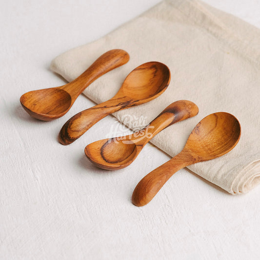 Teak Root Wooden Spoon (Salt Sugar Ice Cream Baby Spoon)
